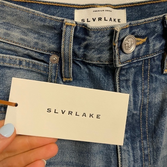 SLVRLAKE Beatnik High Rise Slim Jean in Trouble Maker New with Tags! - Picture 8 of 9
